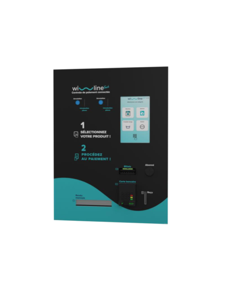 Centrale de paiement Wi-line encastrer Touch Noir Electro-Câblage
