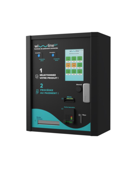 Centrale de paiement Wi-line Touch Noir Electro-Câblage